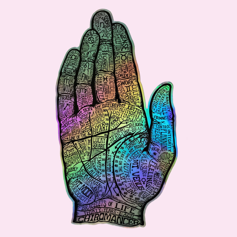 “Chiromancer” Holographic Sticker