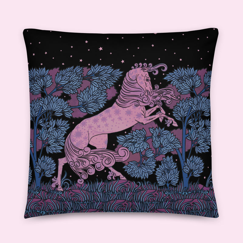 “Equine Magic” Velveteen Pillow