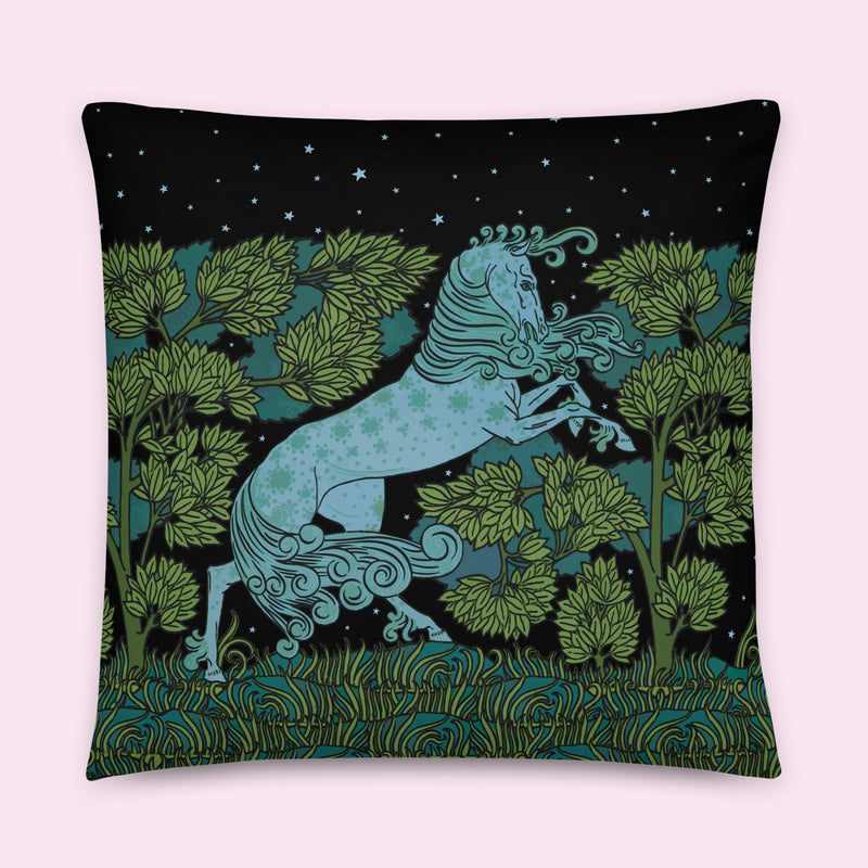 “Equine Magic” Velveteen Pillow