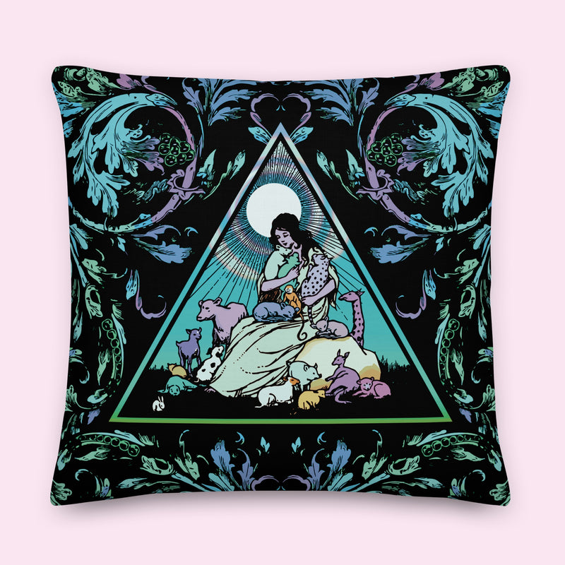 “Animal Lover” Velveteen Pillow
