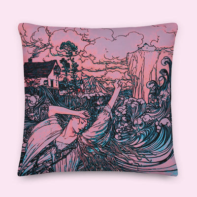 “Out to Sea” Poly-Linen Pillow