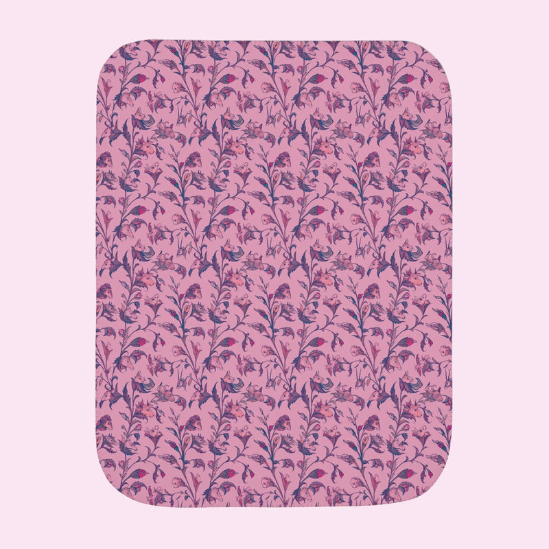 “Animal Botanical” Wooly Fleece Blanket