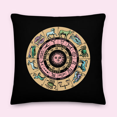 “The Zodiac” Poly-Linen Pillow