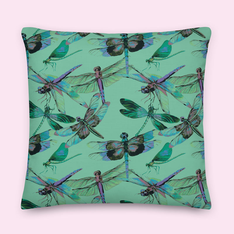 “Flight of the Dragons” Velveteen Pillow