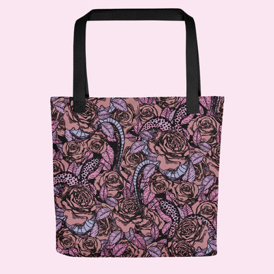 “Snakes amongst the Roses” Tote Bag