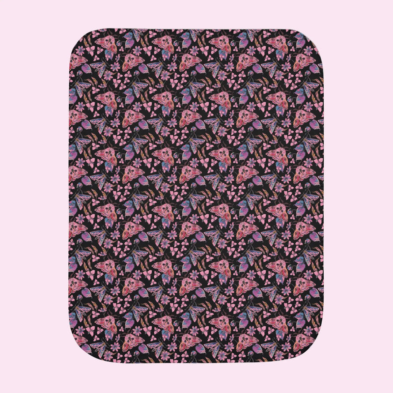 “Moth-er Nature” Wooly Fleece Blanket