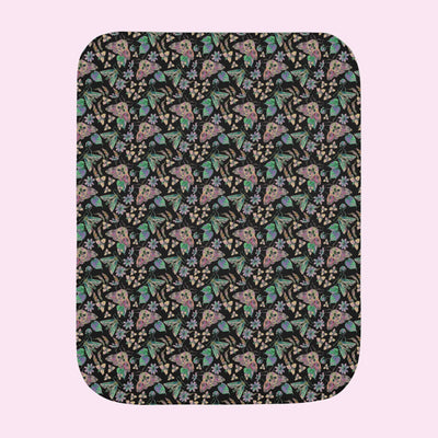 “Moth-er Nature” Wooly Fleece Blanket