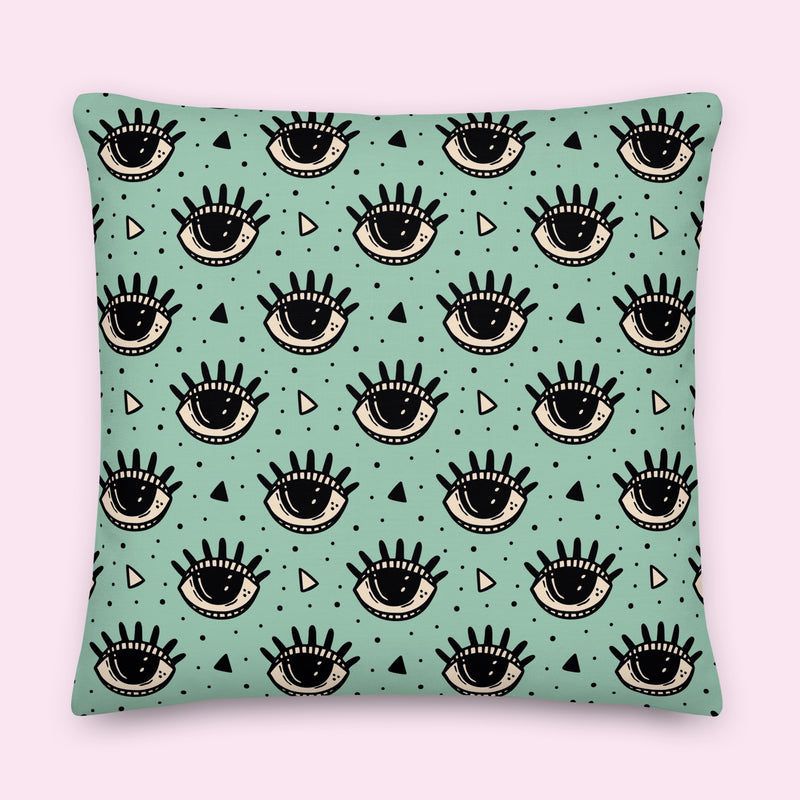 “Eye-magine” Velveteen Pillow