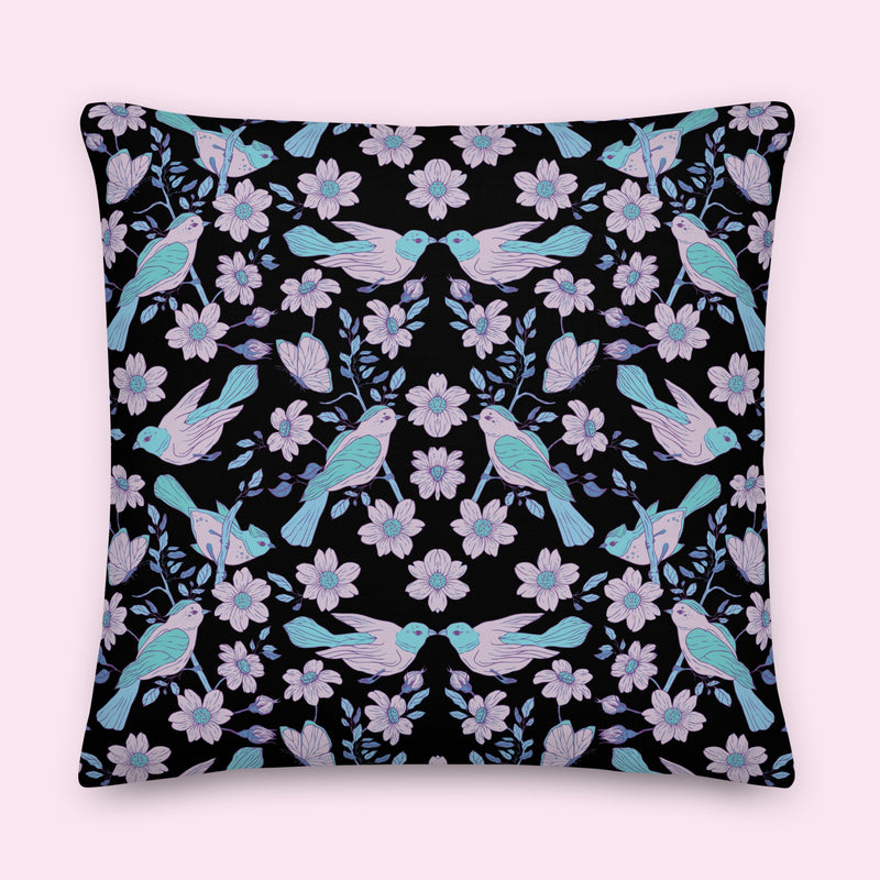 “Birds of a Feather” Velveteen Pillow