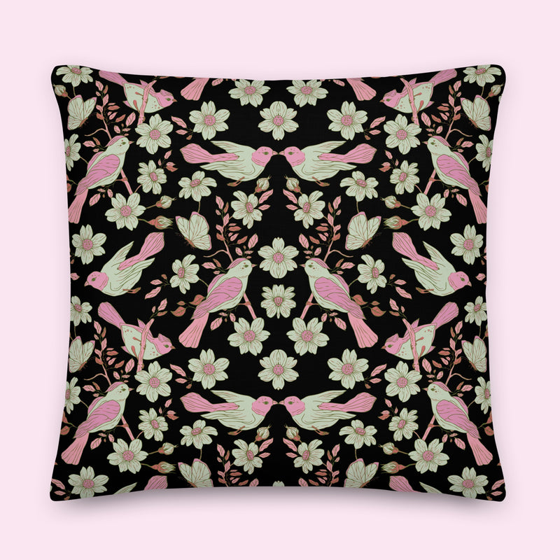 “Birds of a Feather” Velveteen Pillow