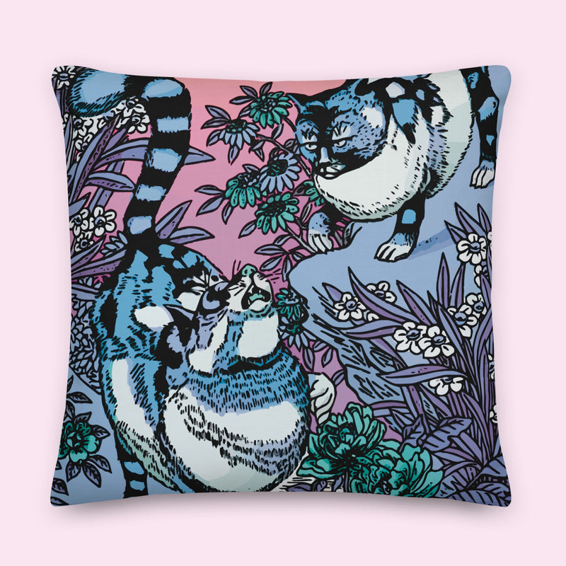 “Meow” Poly-Linen Pillow