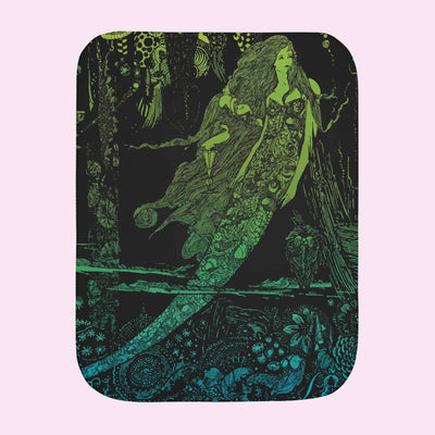 “Midnight Mermaid” Wooly Fleece Blanket