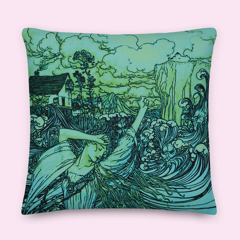 “Out to Sea” Poly-Linen Pillow