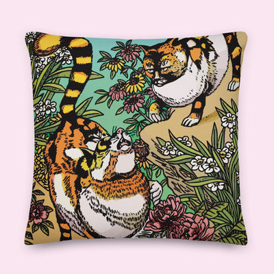 “Meow” Velveteen Pillow