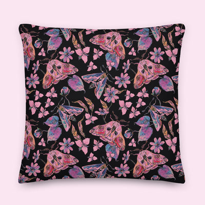 “Moth-er Nature” Poly-Linen Pillow
