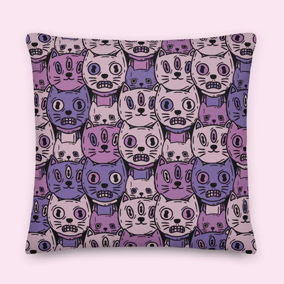 “Cattitude” Velveteen Pillow