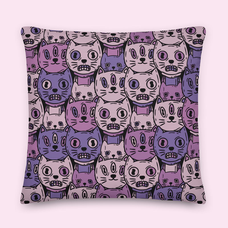“Cattitude” Velveteen Pillow