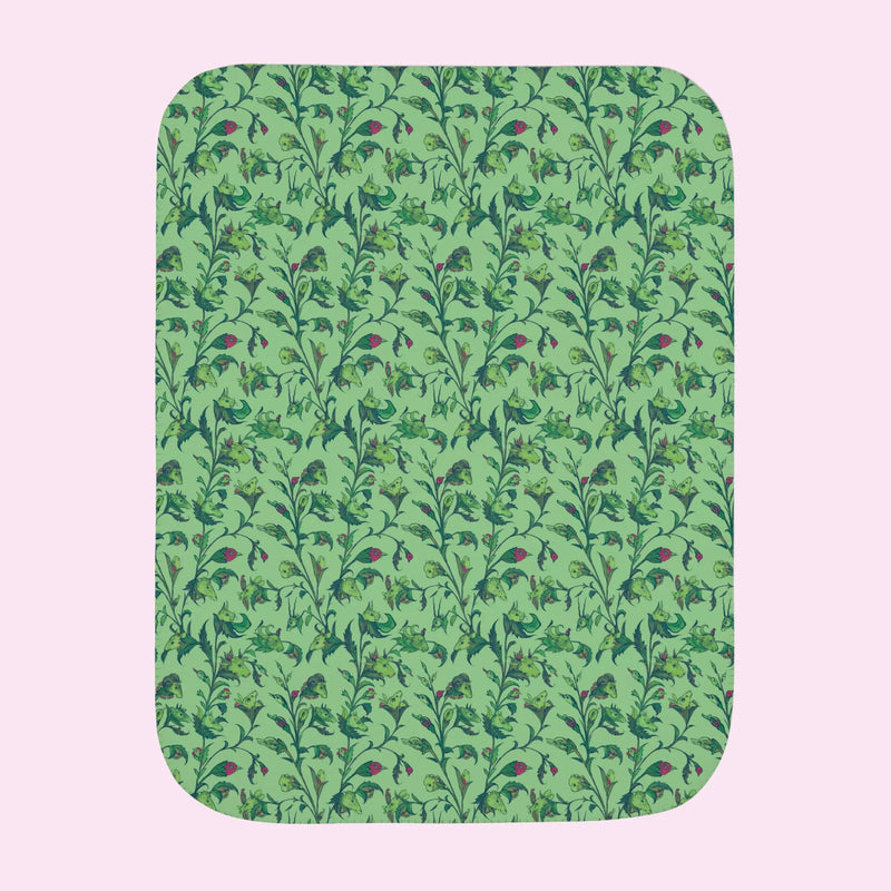 “Animal Botanical” Wooly Fleece Blanket