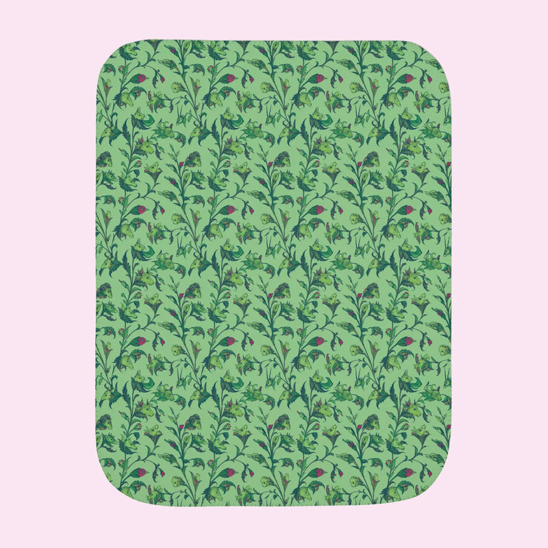“Animal Botanical” Wooly Fleece Blanket