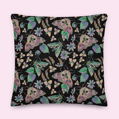“Moth-er Nature” Velveteen Pillow