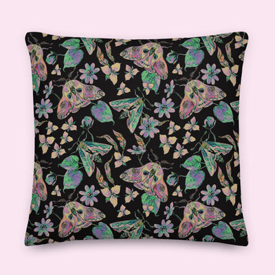 “Moth-er Nature” Poly-Linen Pillow