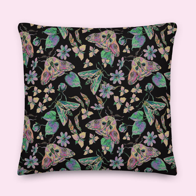 “Moth-er Nature” Poly-Linen Pillow